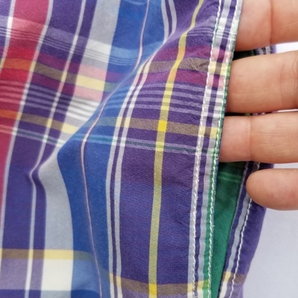 POLO RALPH LAUREN- Mens Size Large/Tall LT Plaid Swim Trunks Lined Board Shorts - Picture 8 of 14